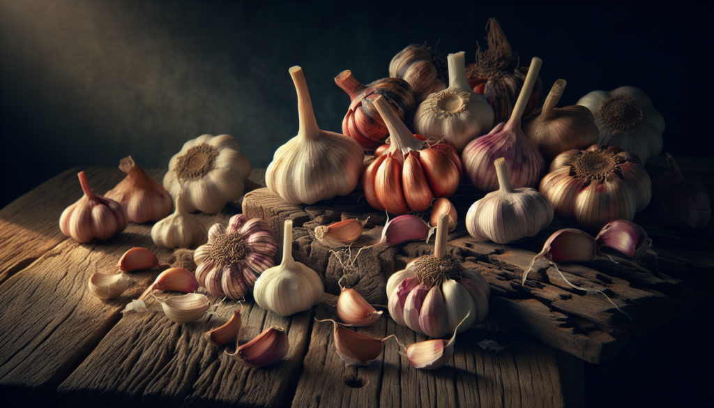 Légumes en G variés et colorés sur fond bois rustique, éclairés naturellement.