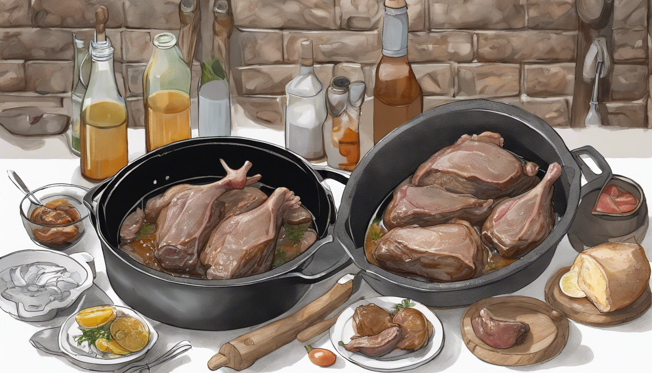 découvrez comment préparer des cuisses de canard en cocotte avec cette recette simple et délicieuse. savourez des cuisses de canard tendres et savoureuses grâce à nos astuces et conseils.