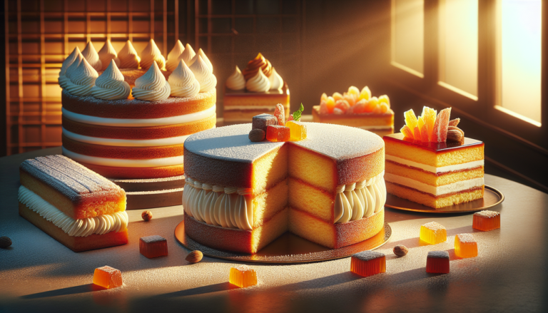 Afficher : "Gâteau en G, pâtisseries françaises délicieuses et colorées, idéal pour un article gourmand."