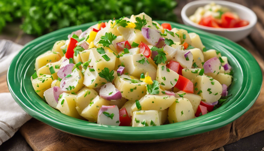 découvrez notre délicieuse salade de pommes de terre, une recette savoureuse et facile à réaliser qui ravira vos papilles. parfaite pour vos repas d'été ou en accompagnement, elle allie des ingrédients frais et un assaisonnement parfait pour un goût inoubliable.