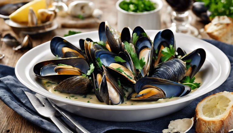 découvrez notre délicieuse recette de moules à la marinière à la crème, un plat savoureux et réconfortant qui allie la fraîcheur des moules à la richesse d'une sauce crémeuse. parfait pour impressionner vos invités ou pour un repas en famille !