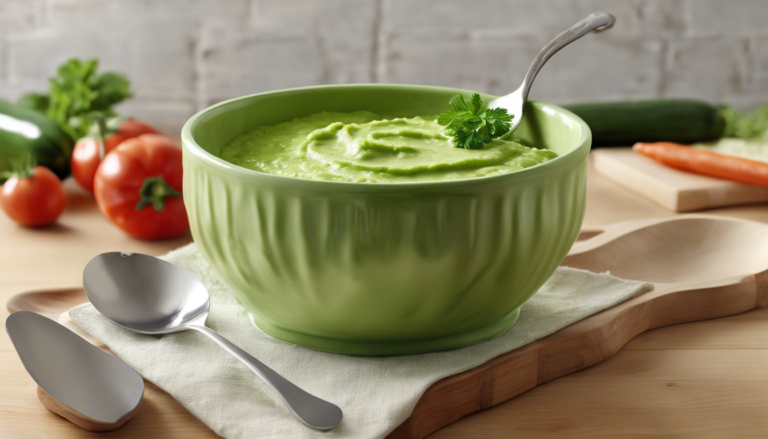 découvrez notre délicieuse recette de purée de courgette pour bébé, simple et saine. parfaite pour l'introduction des légumes dans l'alimentation de votre petit, cette purée onctueuse est riche en nutriments et facile à digérer. suivez nos étapes faciles pour un repas fait maison plein de saveurs !