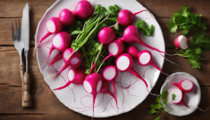 découvrez notre délicieuse recette de radis cuits, une façon originale et savoureuse de préparer ce légume croquant. idéale pour accompagner vos plats ou en tant qu'entrée légère, cette préparation met en valeur la douceur des radis tout en préservant leurs nutriments. suivez nos conseils pour un repas sain et gourmand !