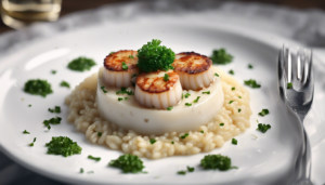découvrez la délicieuse recette de risotto aux saint-jacques de cyril lignac. apprenez à préparer ce plat savoureux, idéal pour impressions vos invités, avec des ingrédients frais et des astuces du chef pour un résultat à la hauteur de vos attentes.