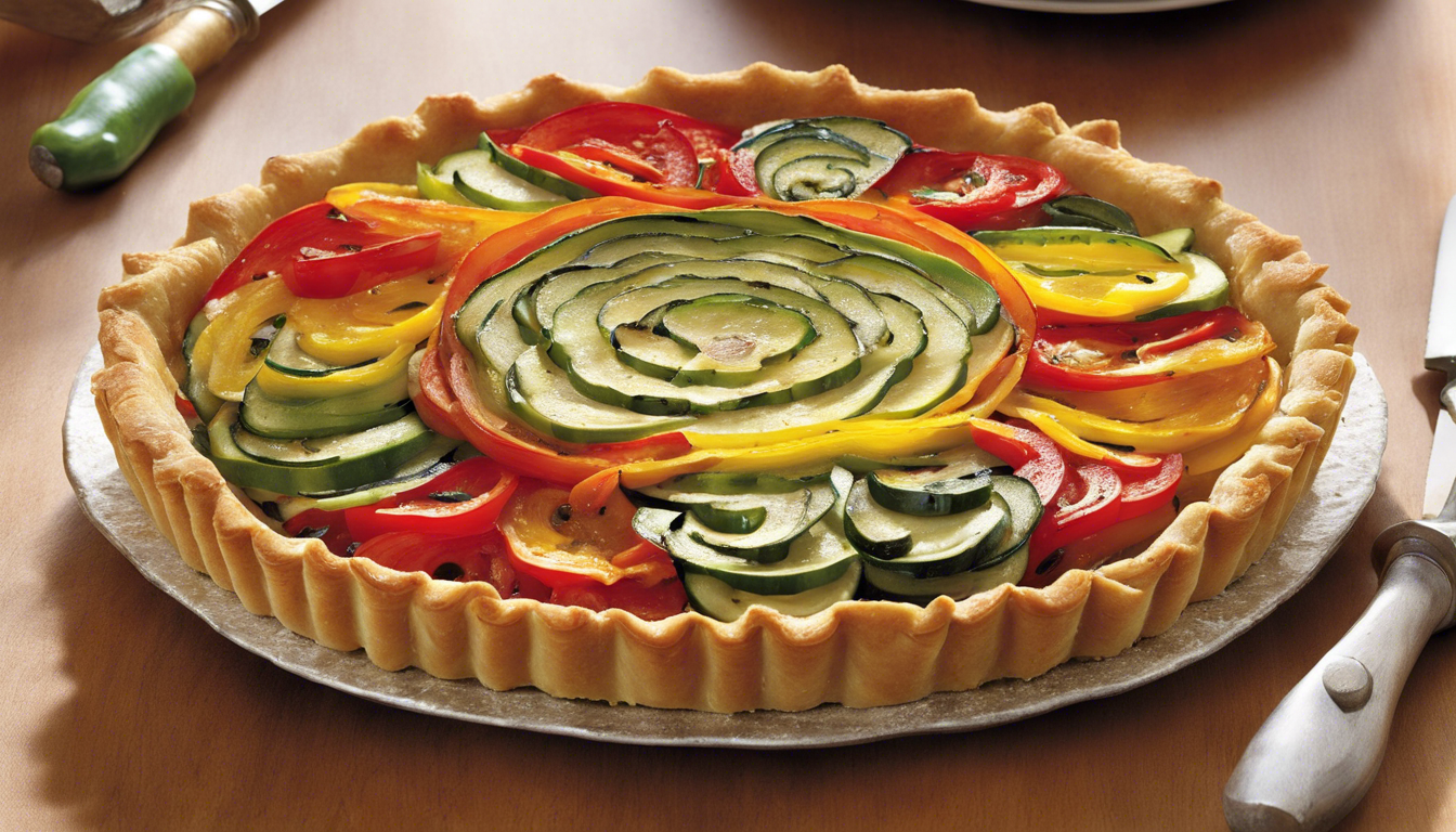 découvrez notre délicieuse tarte aux légumes ensoleillés, une recette savoureuse qui met en valeur des légumes frais et colorés, idéale pour un repas léger et équilibré. parfaite pour vos déjeuners d'été ou en accompagnement, cette tarte régalera vos papilles avec des saveurs de saison.