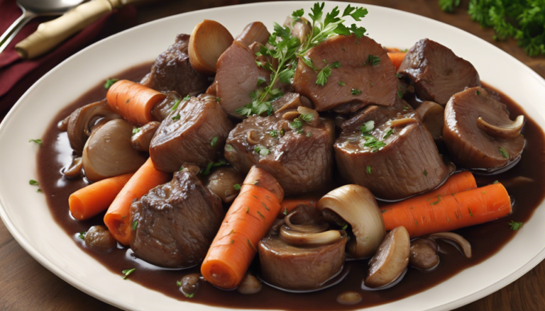 découvrez la recette du boeuf bourguignon rapide et savoureux, préparé facilement avec votre cookeo. en un temps record, savourez un plat traditionnel réconfortant qui ravira toute la famille.