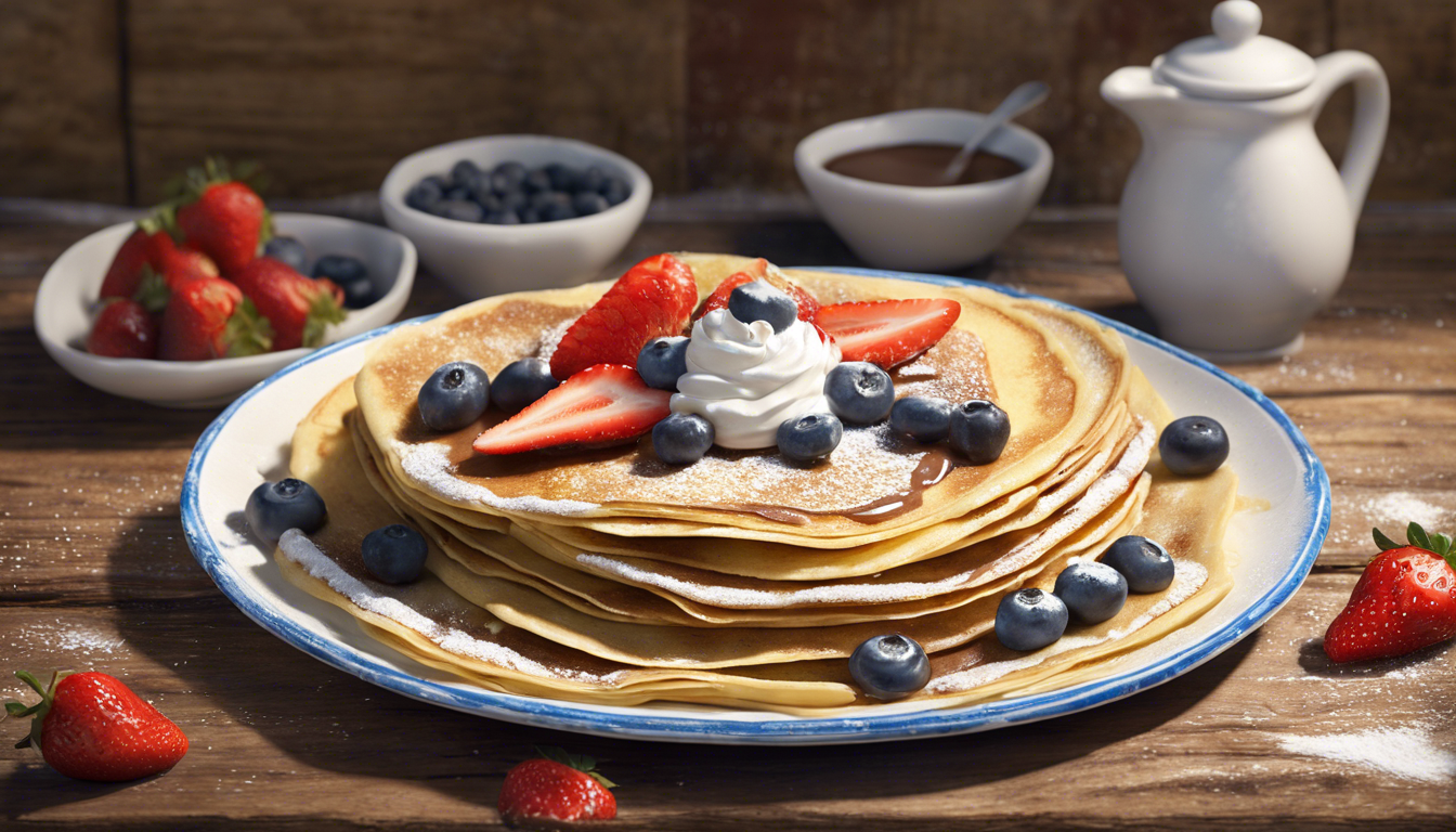 découvrez notre délicieuse recette de crêpes, facile à réaliser et idéale pour régaler 4 personnes. préparez des crêpes moelleuses et savoureuses, parfaites pour un petit-déjeuner ou un dessert gourmand.