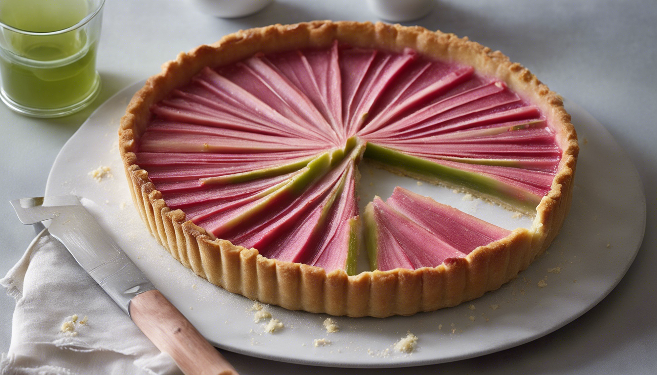 découvrez la délicieuse recette de tarte à la rhubarbe proposée par laurent mariotte. faites le plein de saveurs avec ce dessert emblématique, alliant le goût acidulé de la rhubarbe à une pâte dorée et croustillante. idéal pour sublimer vos repas en famille ou entre amis !