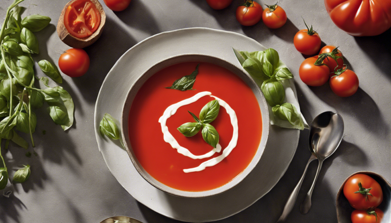 découvrez la fraîcheur de l'été avec notre velouté de tomates fraîches. cette recette veloutée et savoureuse met en avant des tomates juteuses, offrant une explosion de saveurs en bouche. parfait pour un repas léger ou une entrée rafraîchissante, ce plat régalera vos papilles à chaque cuillerée.
